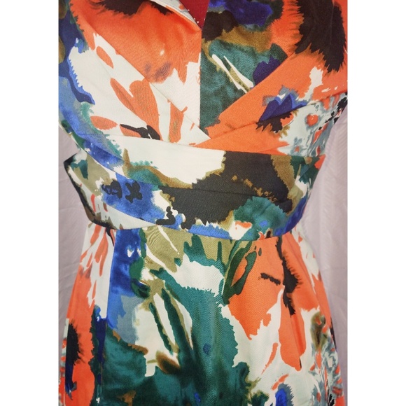 Donna Ricco NY for Macys Floral Dress sz 6 - Picture 3 of 8